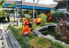 Ciptakan Suasana Nyaman, Warga Binaan Rutan Balikpapan Lakukan Perawatan Taman